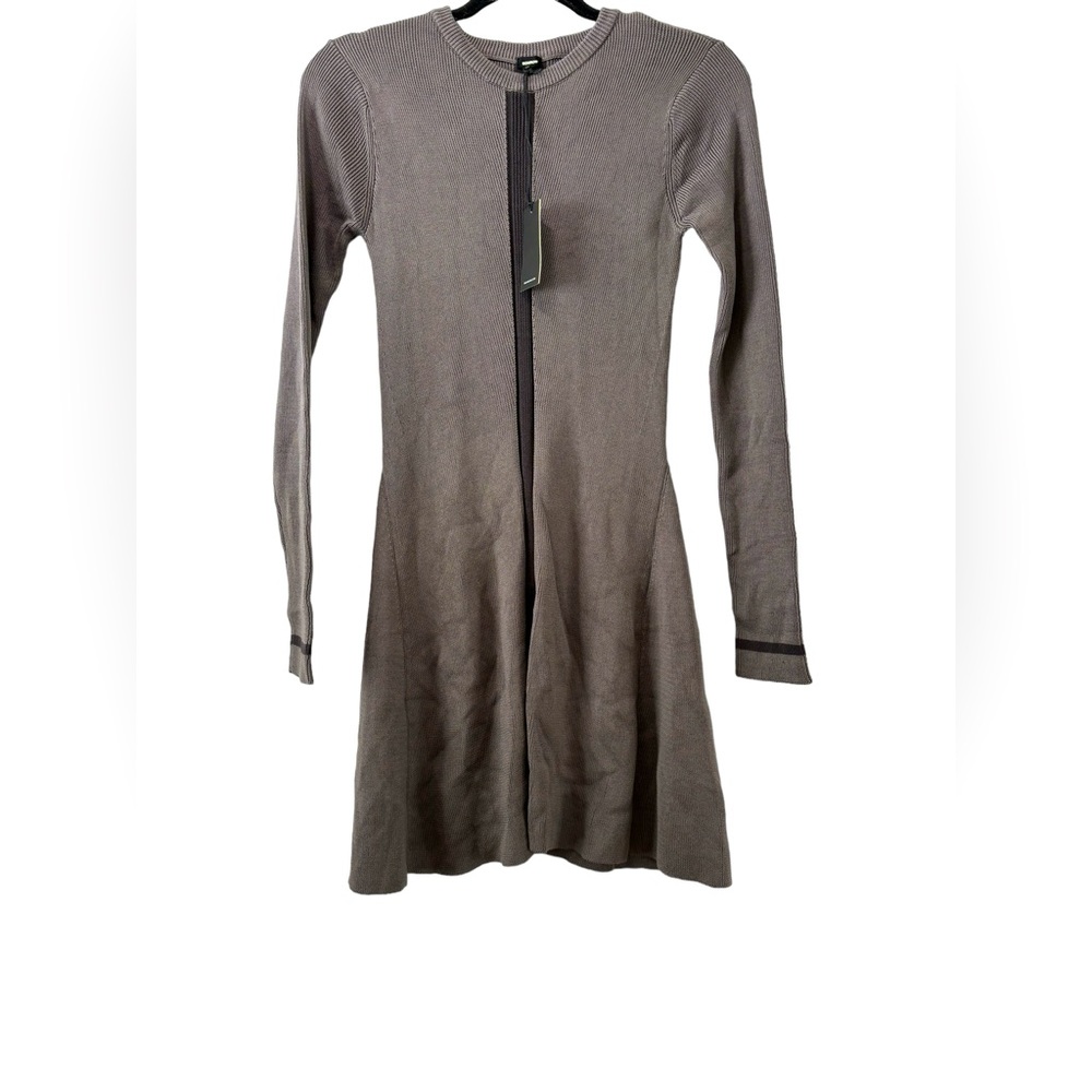 Monrow Knit Sweater Dress NWT Womens Size Small Long Sleeve Stretchy  Dress Flaw